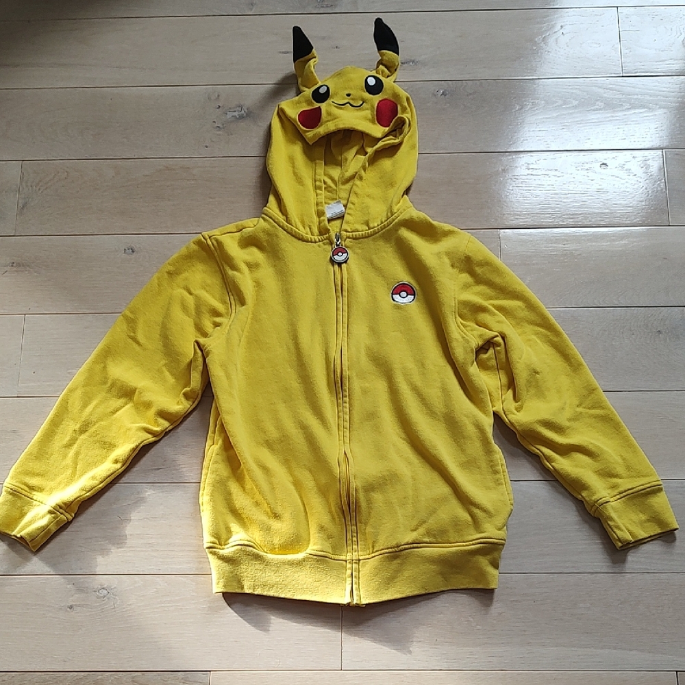 LG Yellow Pikachu Kids Hoodie